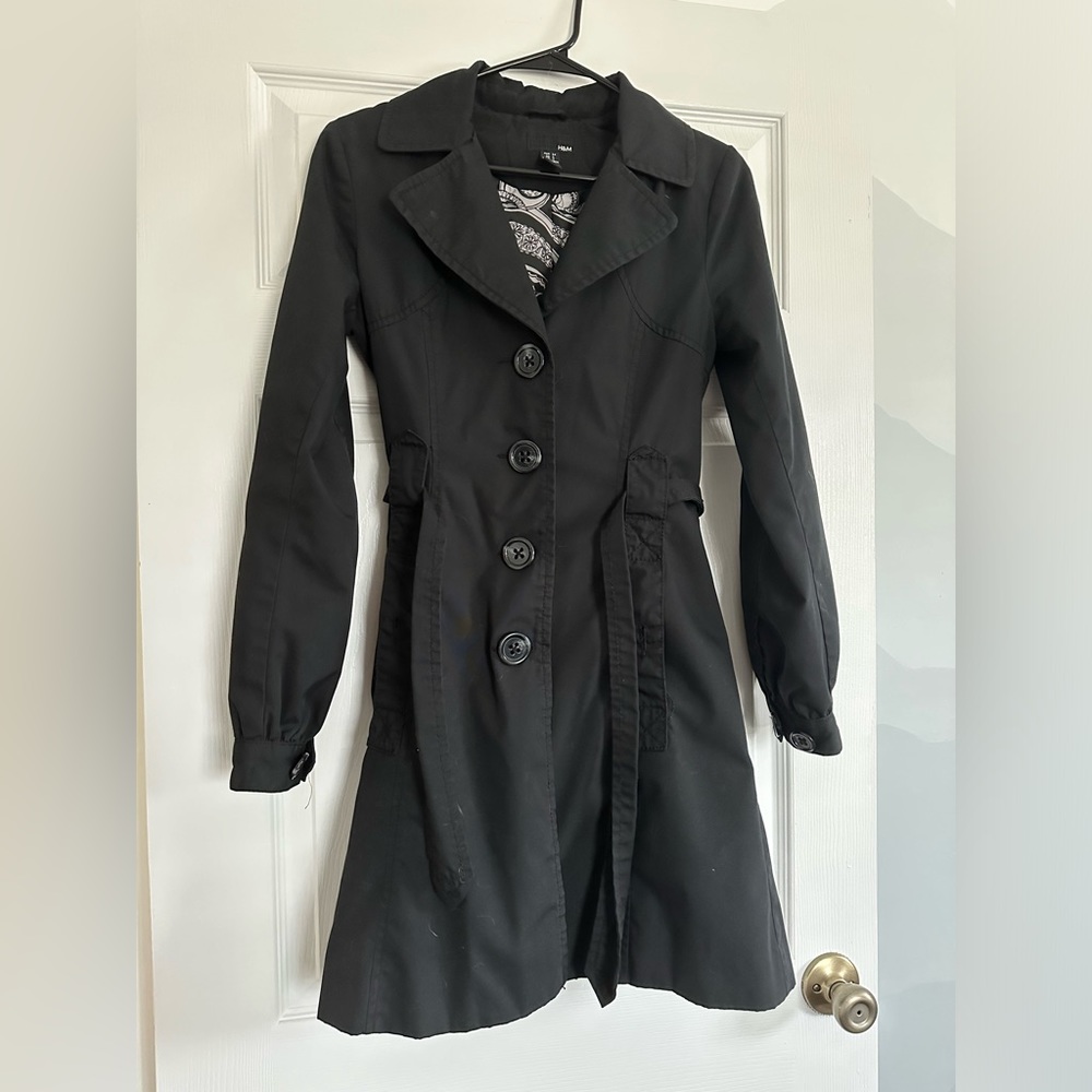 H&M Black Trench Coat